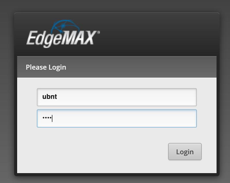 ERX login prompt